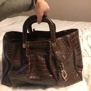 Large Brown Oscar De La Renta Bag